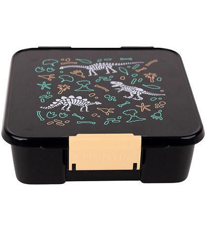 MontiiCo Brotdose m. 3 Rum - Bento Drei - 1 L - Dinosaur Land