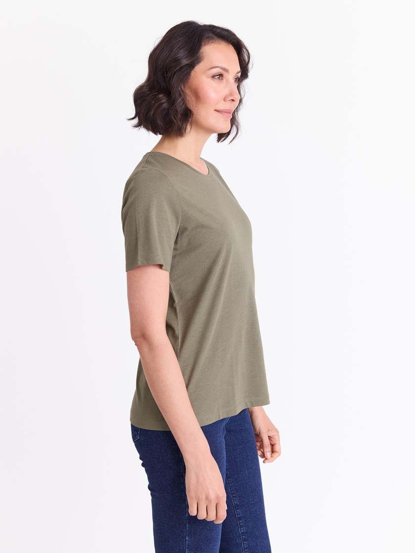 Ava t-skjorte Dusty Olive