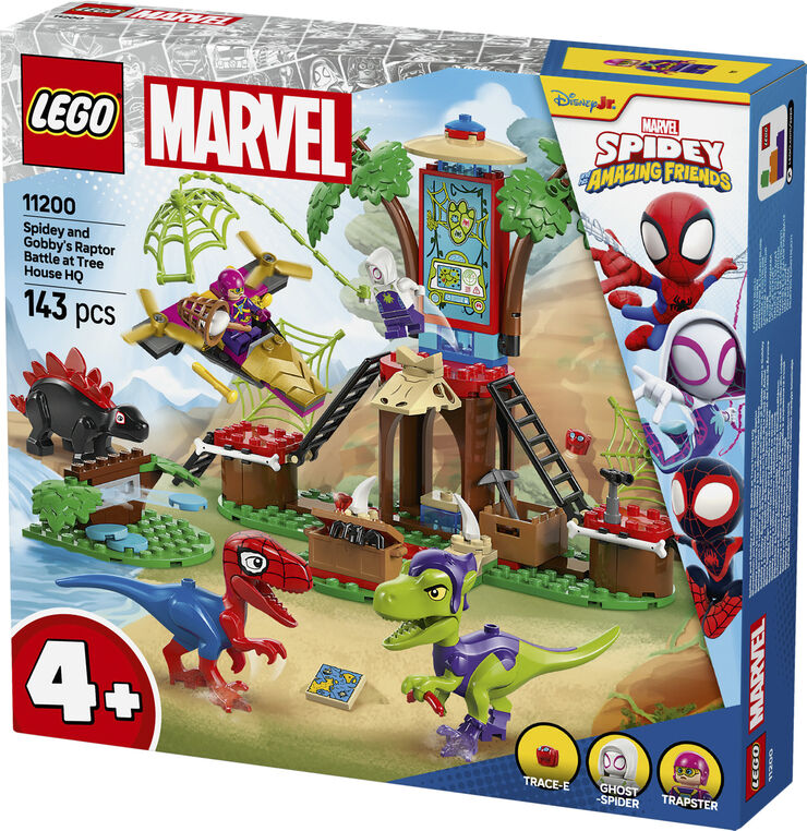 Lego Spidey og Gobbys raptorkamp ved hovedkvarteret 11200
