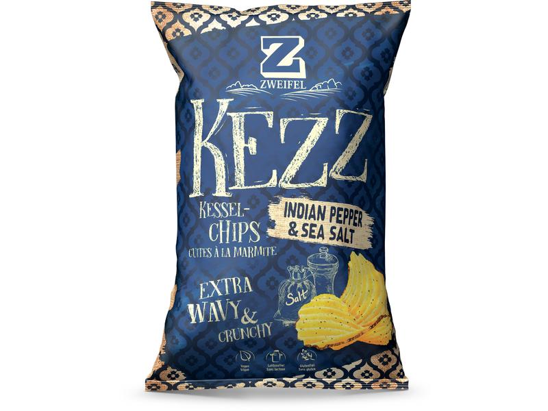 Zweifel Chips KEZZ Pepper & Salt 110 g Knusprige Kessel-Chips mit Pfeffer und Salz