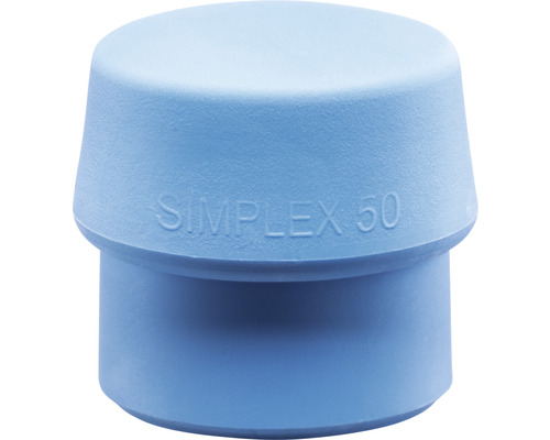 Zachte hamer HALDER SIMPLEX Ø 60 mm blauw, houten steel