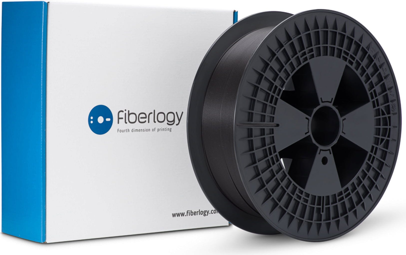 Fiberlogy  ABS PLUS Black, 1,75 mm / 2500 g    Modifiziertes ABS Filament für offene Bauräume in Schwarz