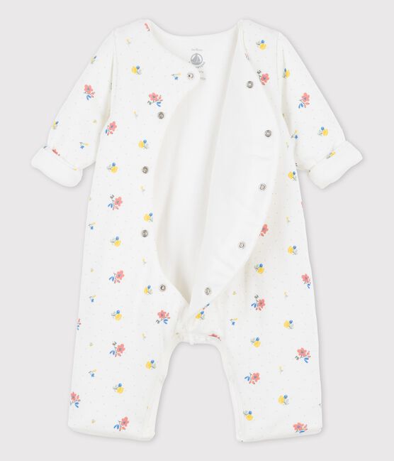 Combinaison longue imprimée en tubique bio bébé