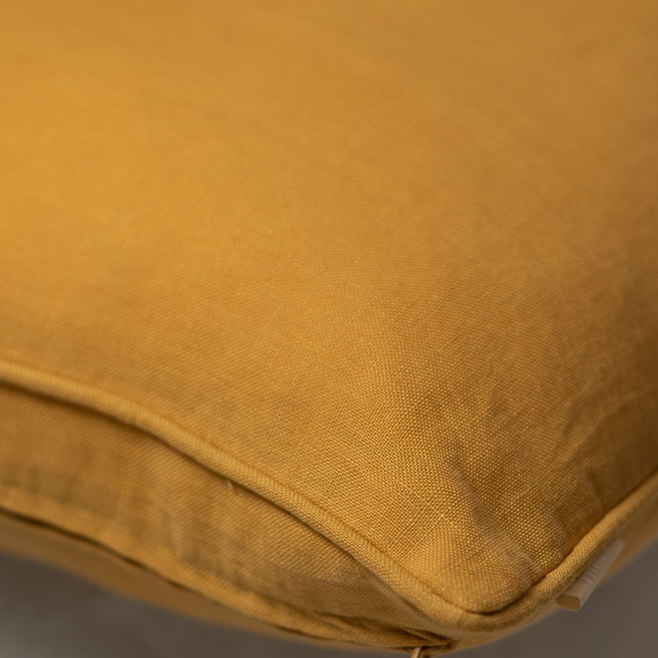Kussen linnen Washed ochre