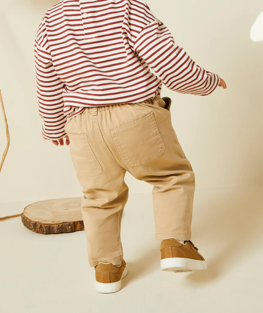 pantalon slouchy bébé garçon beige foncé