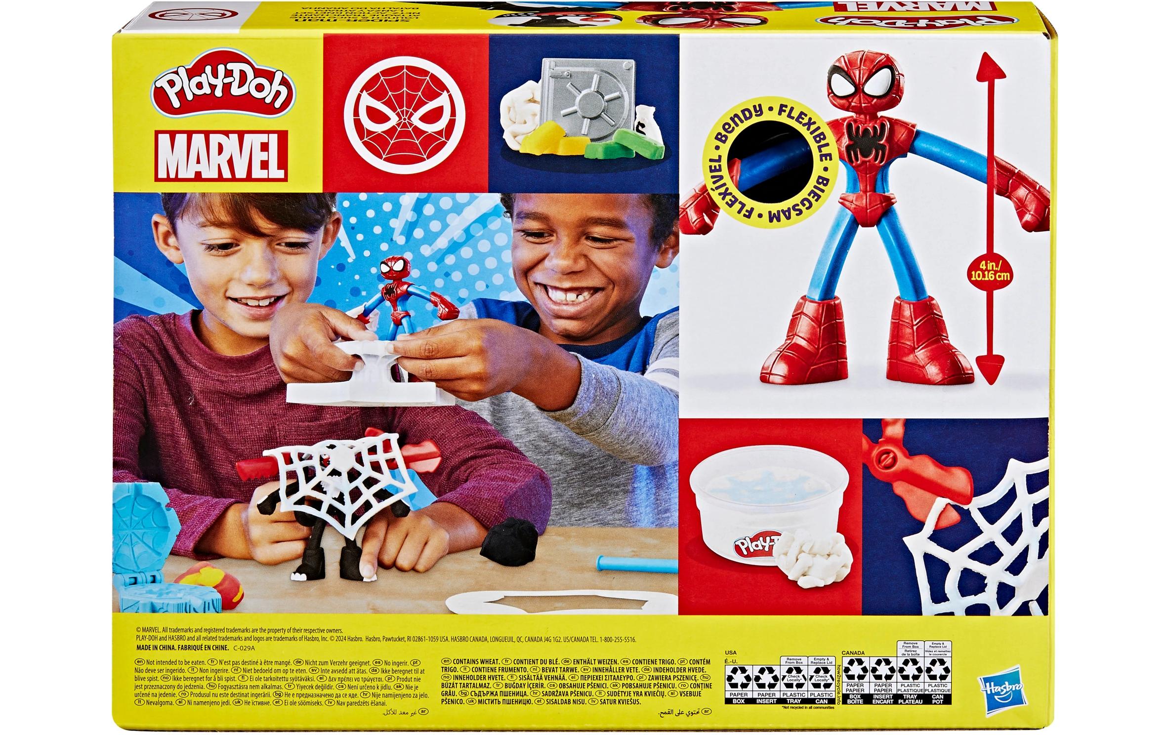 Knetspielzeug Marvel Spider-Man: Netz-Action KnetsetSpielset mit Actionfiguren, Knete und Accessoires