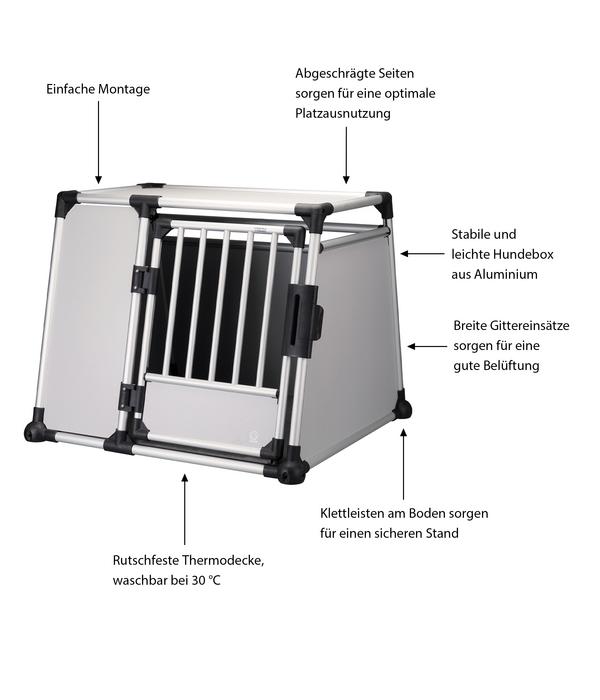 Trixie Hundetransportbox Aluminium,