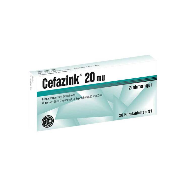 Cefazink 20 mg Filmtabletten, 20 St