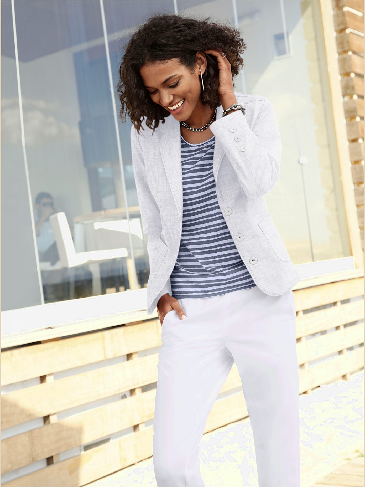Blazer femme avec col à revers