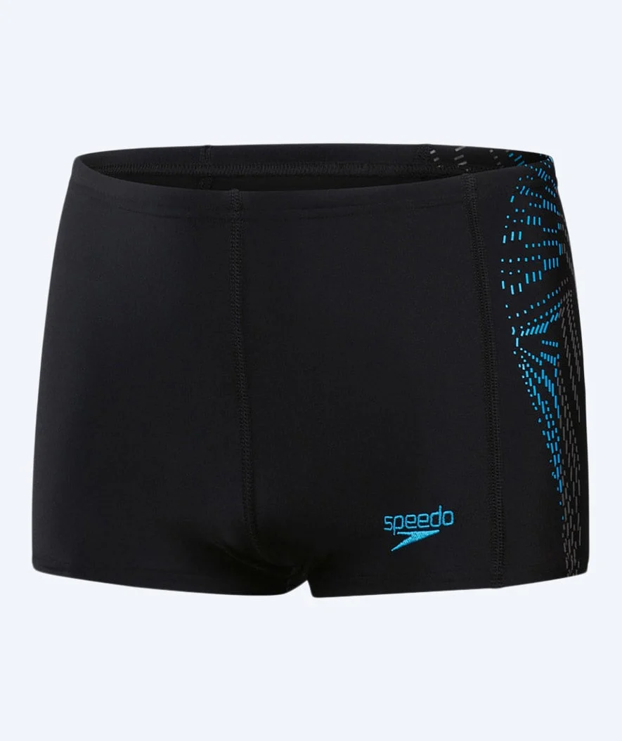 Speedo aquashorts til drenge - Allover Panel - Sort/lyseblå