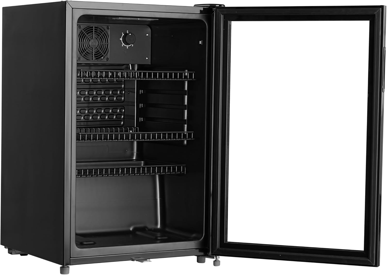 METRO Professional Réfrigérateur à boissons GPC1088, métal/verre, 43 x 49 x 83 cm, 88 L, réfrigération statique, noir