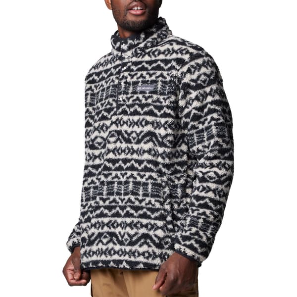 Sweat polaire COLUMBIA RUGGED RIDGE HALF SNAP FLEECE DARK STONE/BLACK MADRAS TONAL