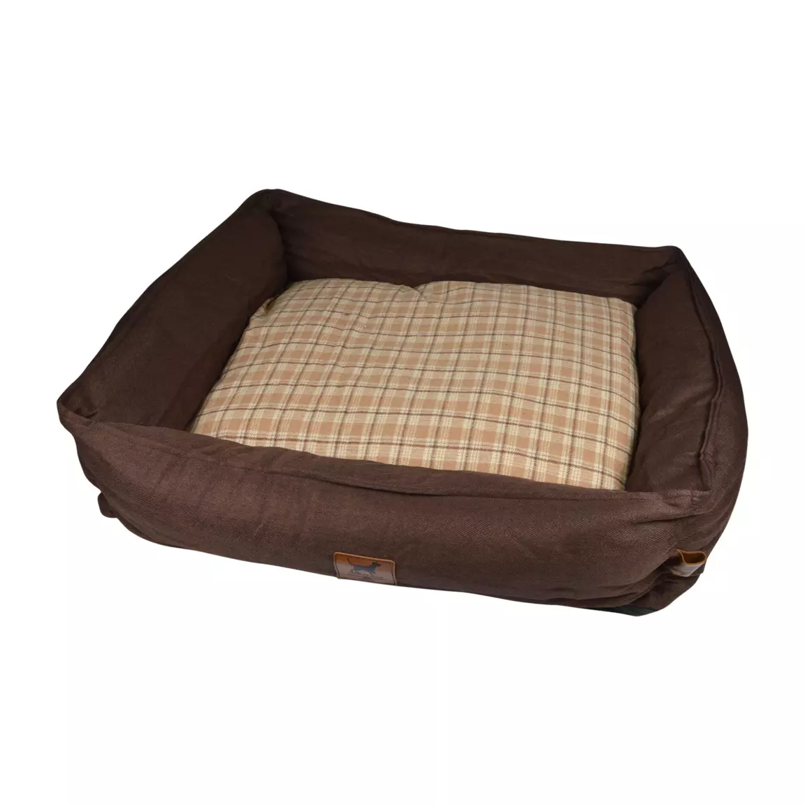 Panier rectangle pour chat et chien Héritage L75 cm Noisette