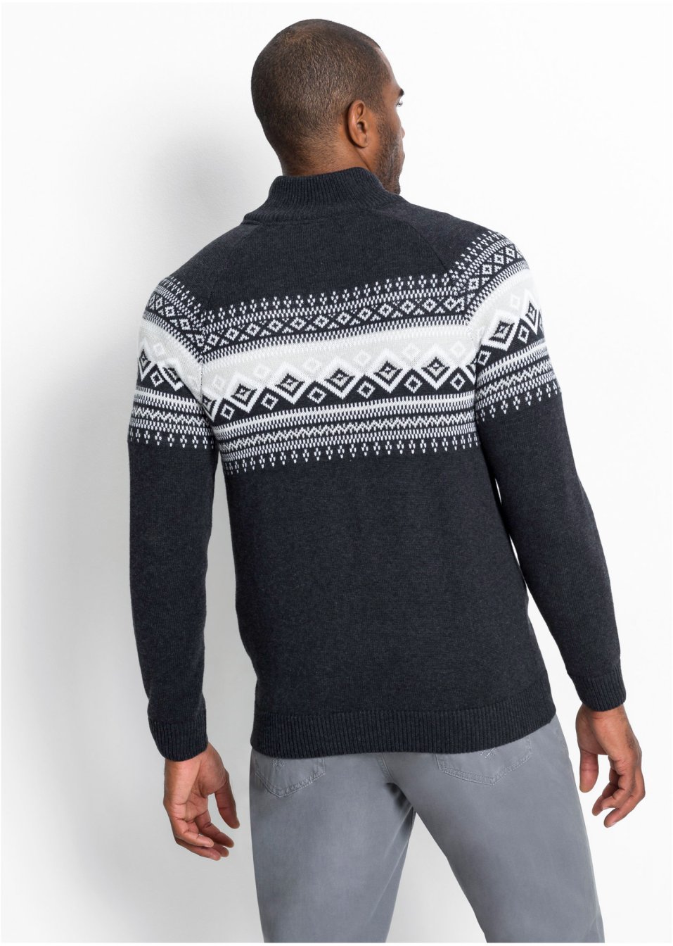 Gilet en maille à motif norvégien