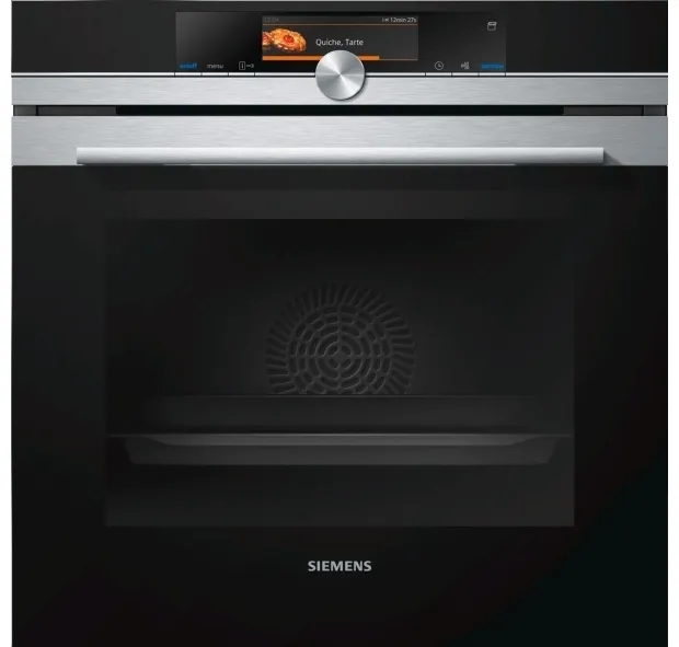Siemens iQ700 HS658GXS1 - Ovn - med dampfunktion - til indbygning - niche - bredde: 56 cm - dybde: 55 cm - højde: 58.5 cm - med selv-rengøring - Klasse A  - rustfrit stål