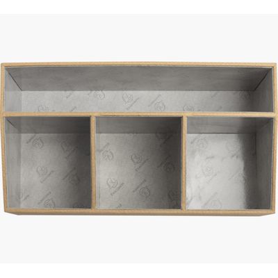 Exacompta OfficeByMe - Organiseur de bureau 4 compartiments - beige