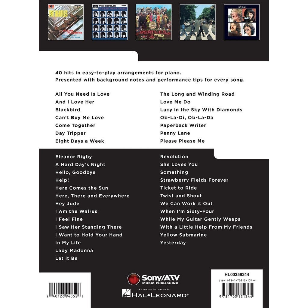 Hal Leonard Really Easy Piano The Beatles Collection songboek voor piano