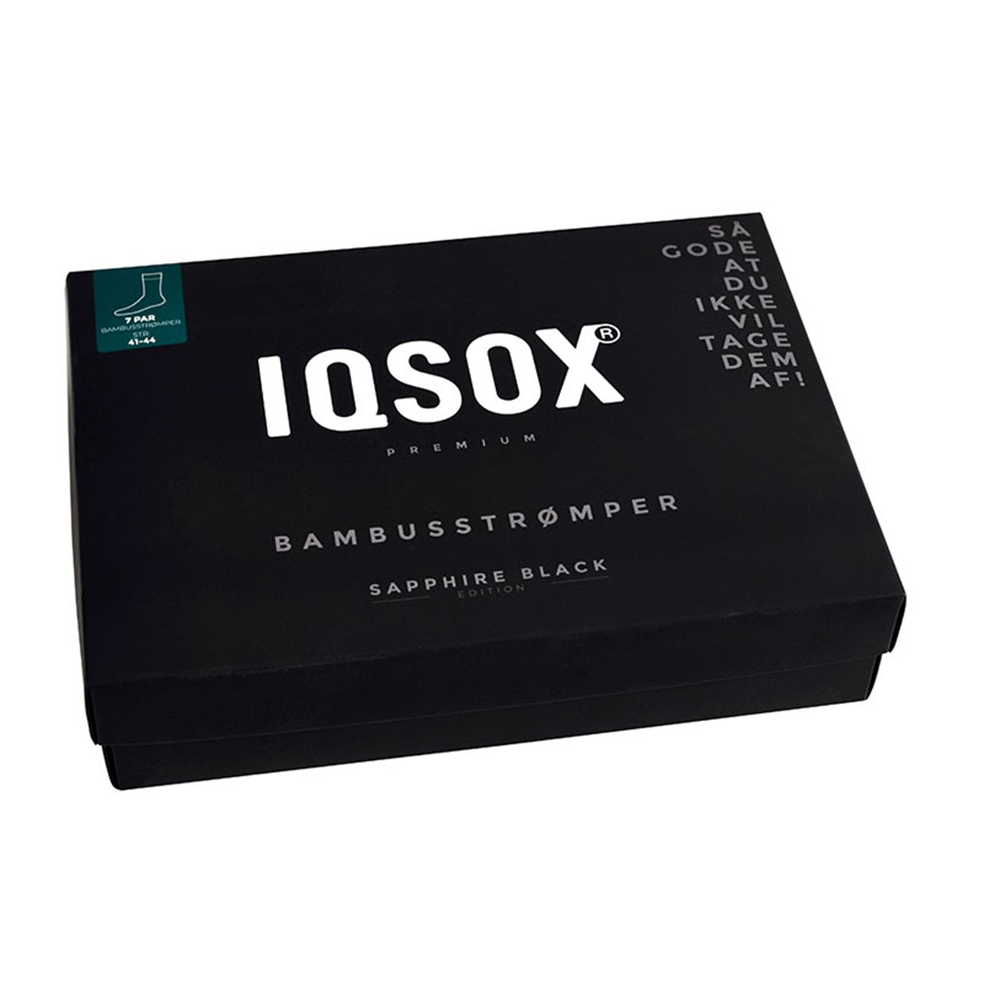 7 pack strømper, unisex, sort