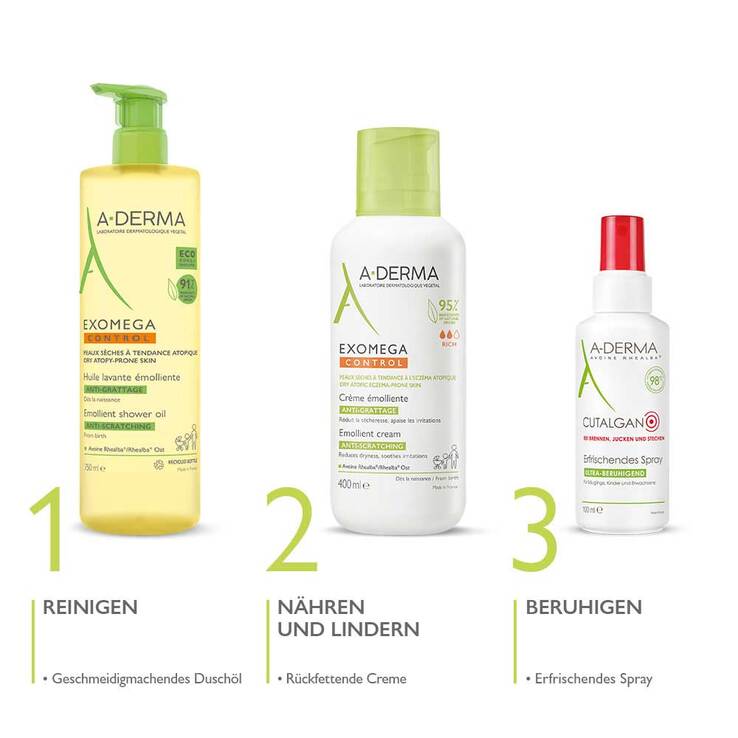 A-Derma Exomega Control Creme rückfettend, 400 ml