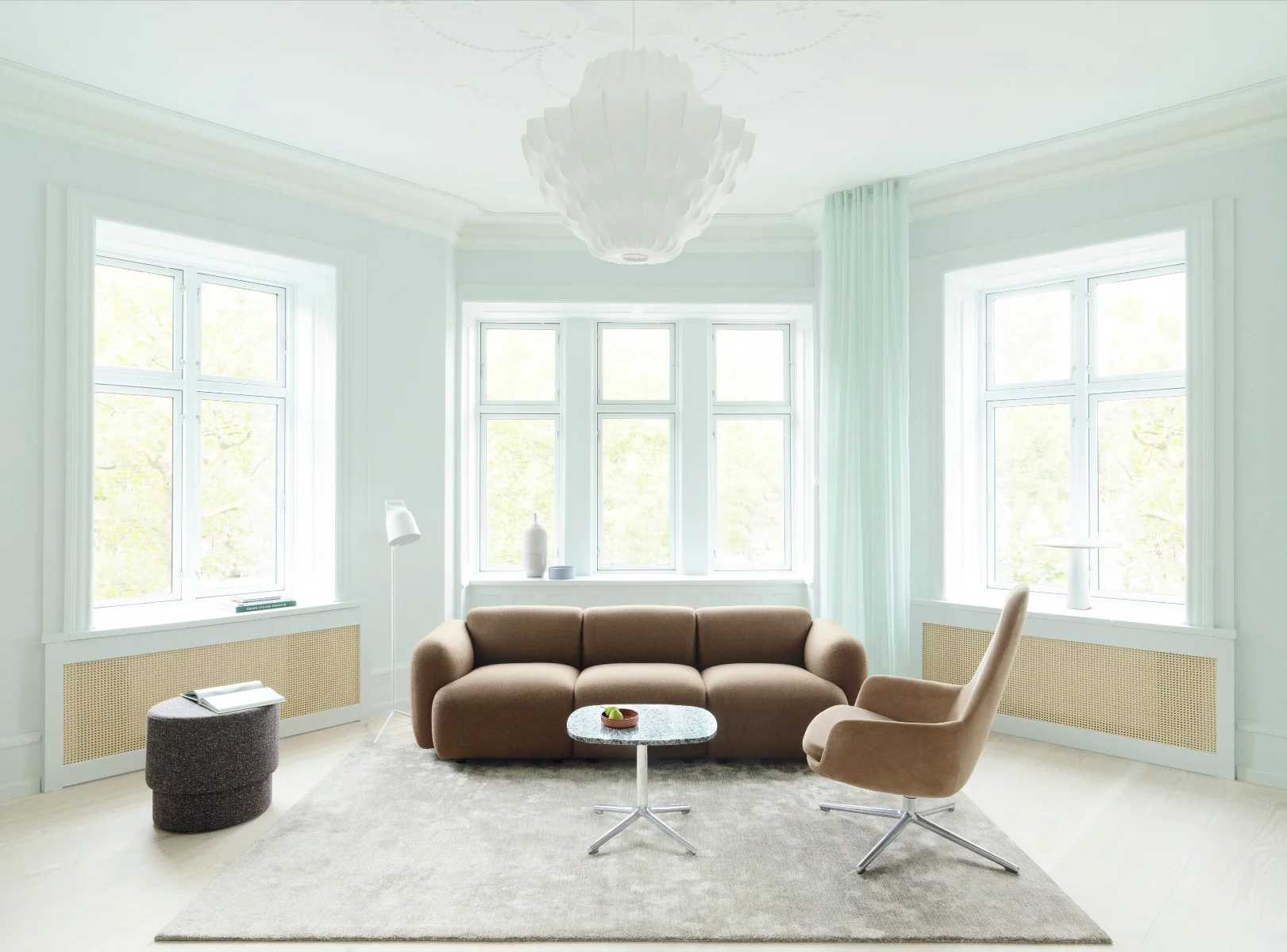 Normann Copenhagen  Phantom lampe eu large, hvid - H: 64 x Ø: 81 cm