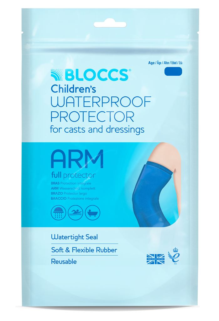 Bloccs Bad und Dusche Wasserschutz für den Arm<br>1 Stück, 17-28/43cm, Kind
