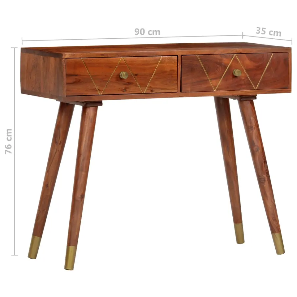 vidaXL - Console Tafel - Bruin - Acaciahout