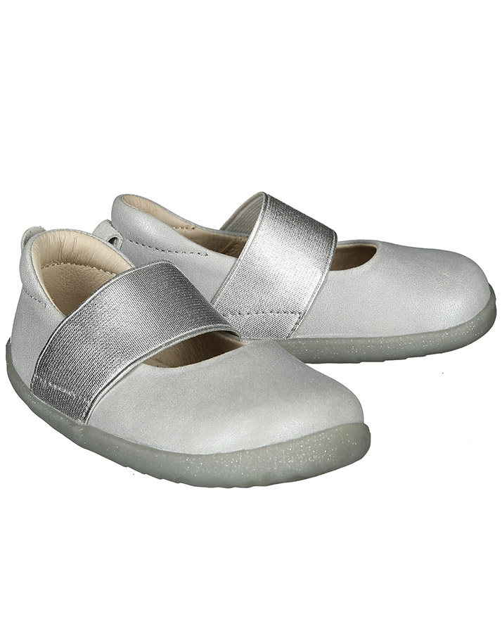 Lauflernballerinas DEMI in mattsilber