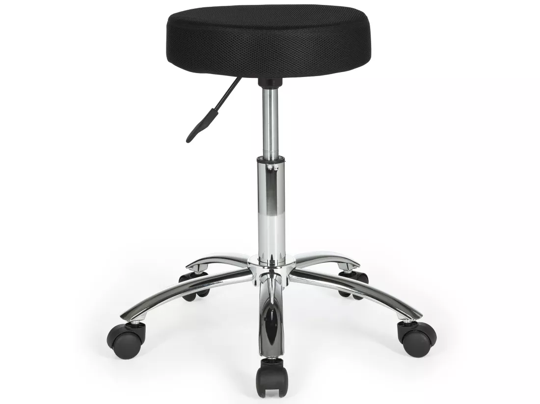 Design Tabouret à Roulettes Pivotant 360° Rembourré Tabouret de bureau