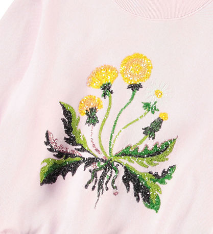 Molo Sweatshirt - Marge - Löwenzahn Glitter m. Pailletten