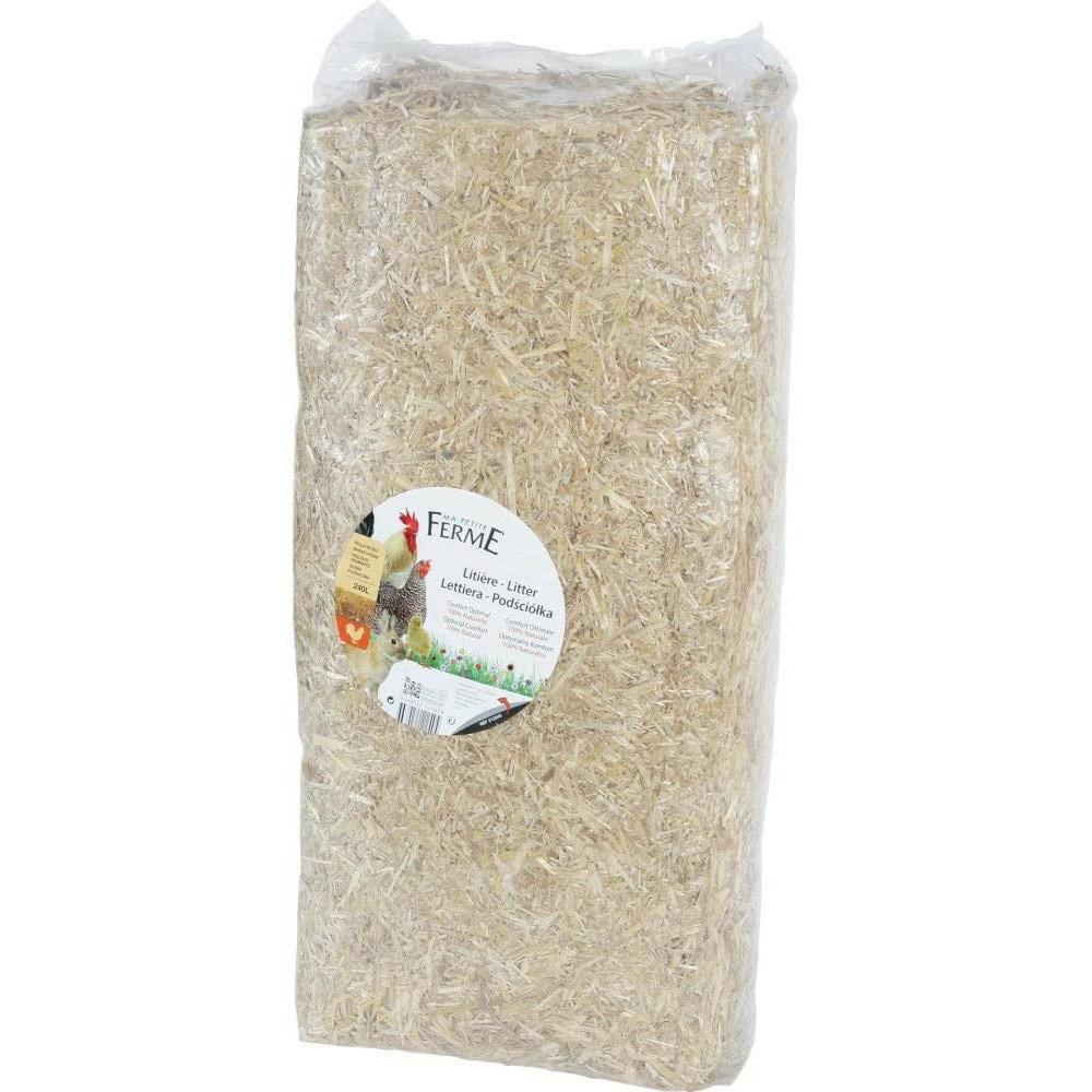Paille naturelles 240 litre ( 8 kg) litière animaux basse-cour,