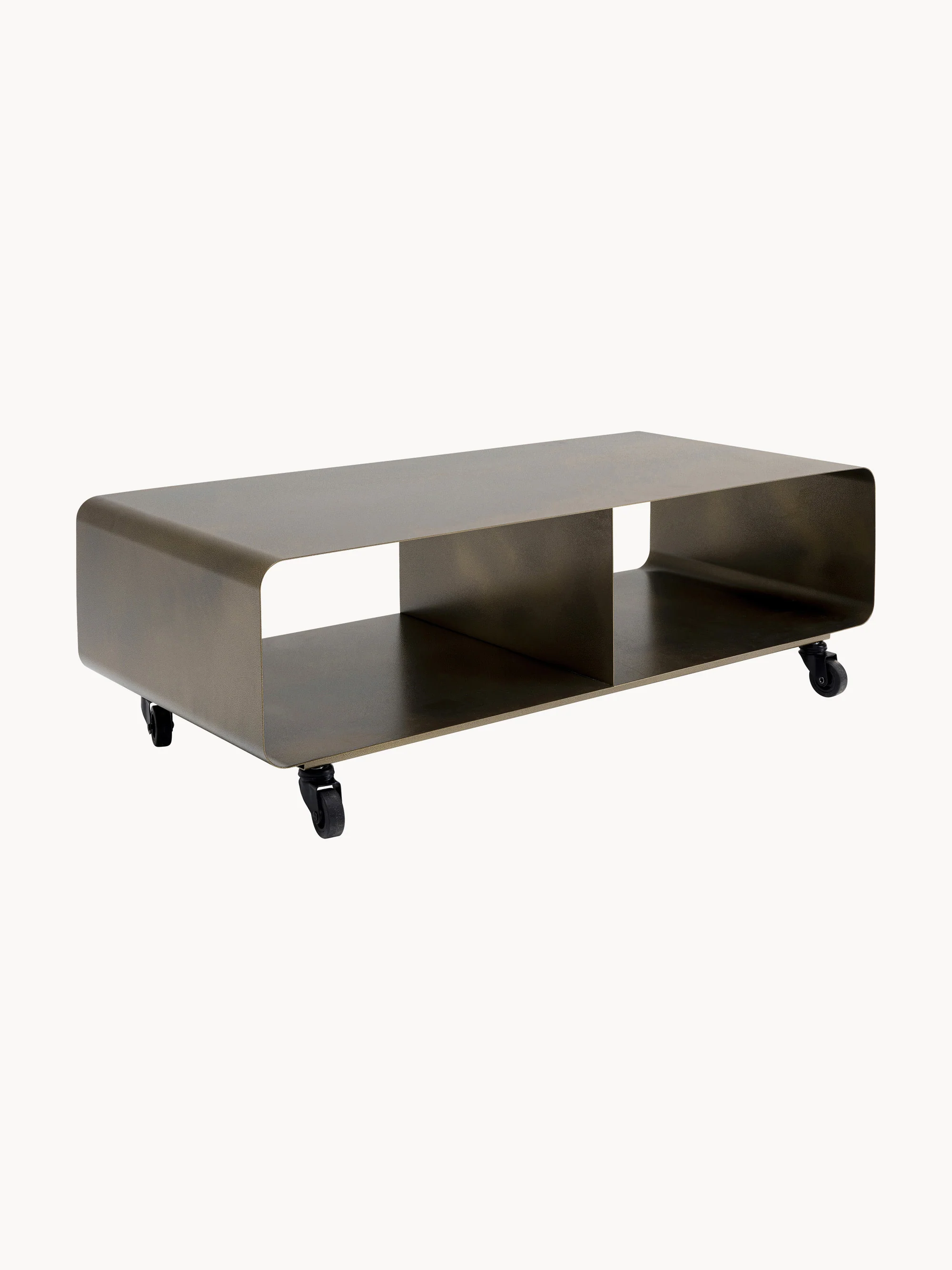 Metalen tv-meubel Lounge M met wielen