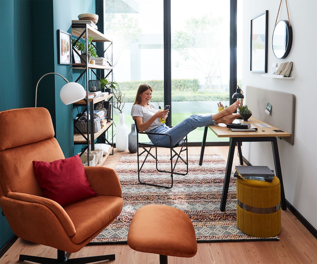 INTERhome Regal UPTOWN 150 x 190 cm Akazie massiv/ schwarz