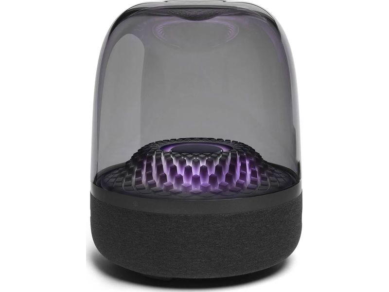 Harman/Kardon Aura Studio 4 Schwarz Bluetooth-Lautsprecher mit transparenter Kuppel und thematischer Beleuchtung
