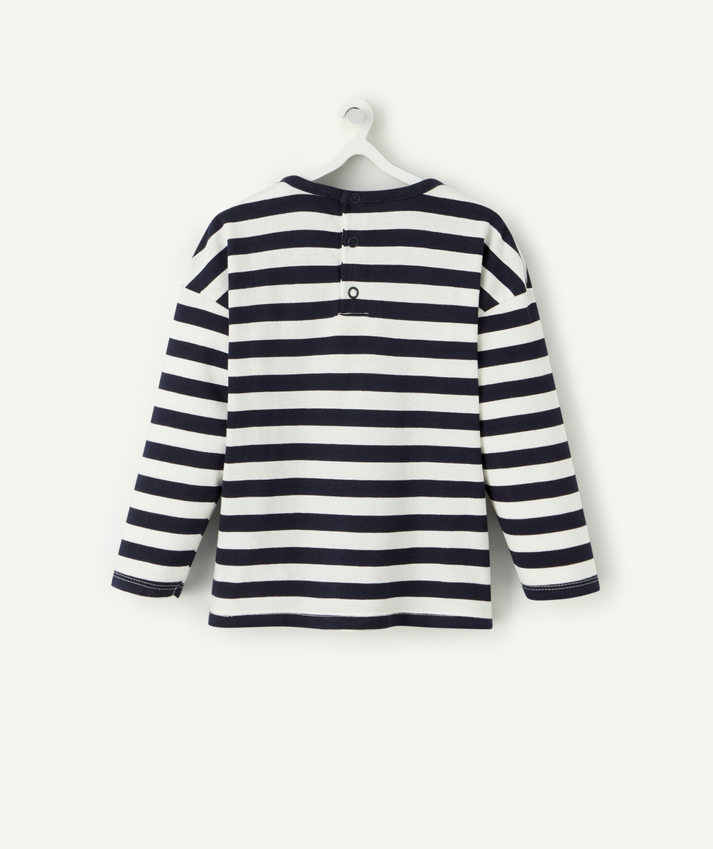 T-SHIRT BÉBÉ GARÇON EN COTON BIO À RAYURES AVEC TOMATES