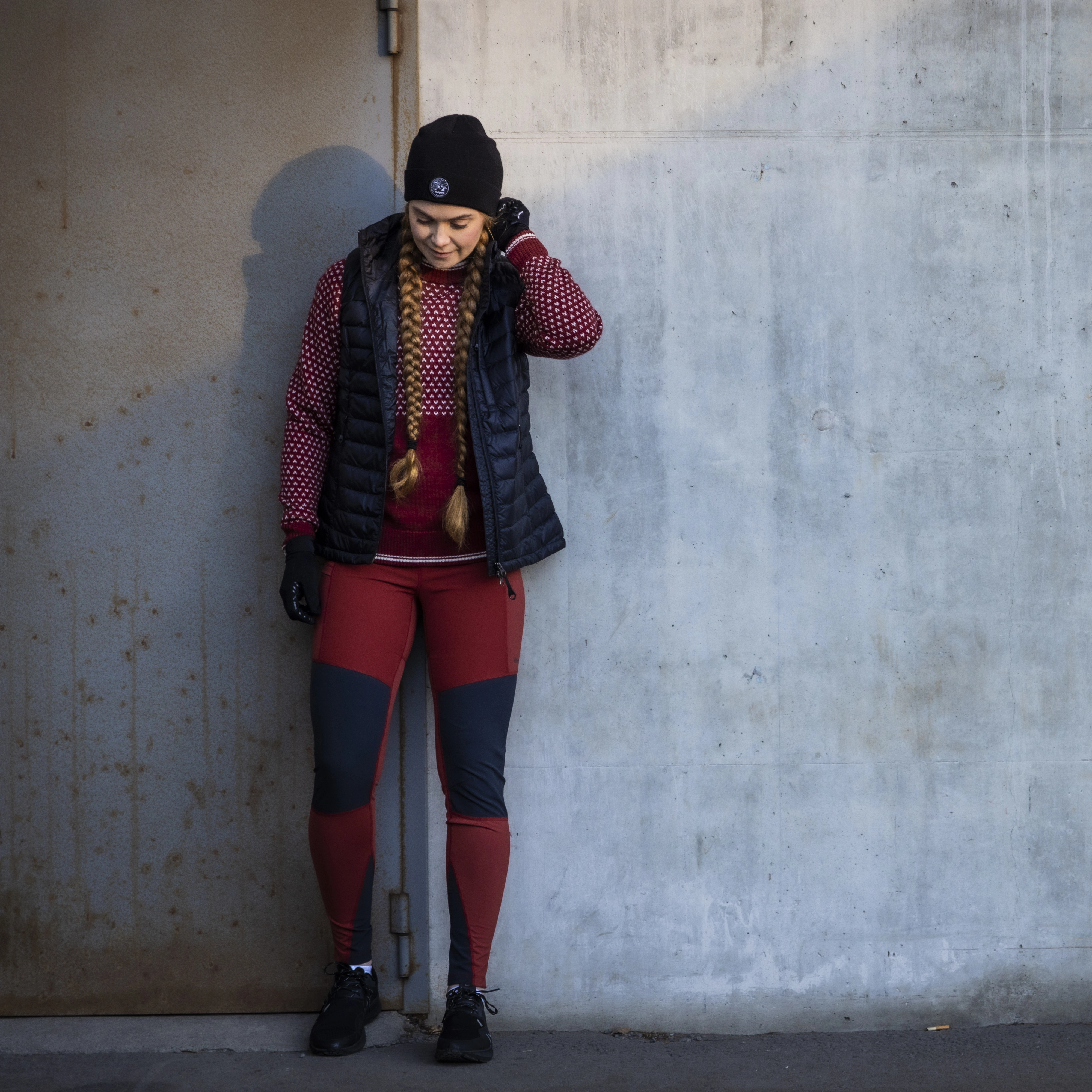 Fløyen Outdoor Tights Women Chianti Red