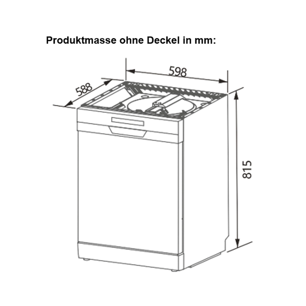 BergerLanz FSP GS1260 Geschirrspüler Freistehend  60 cm