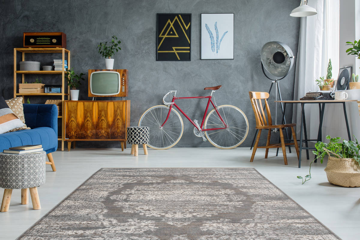 Teppich BAROQUE AE 800 - anthrazit - 120x170 cm