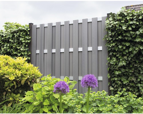 GroJa Merano eindelement, voorgemonteerd zonder palen, 84,30 x 180/90 cm, grijs