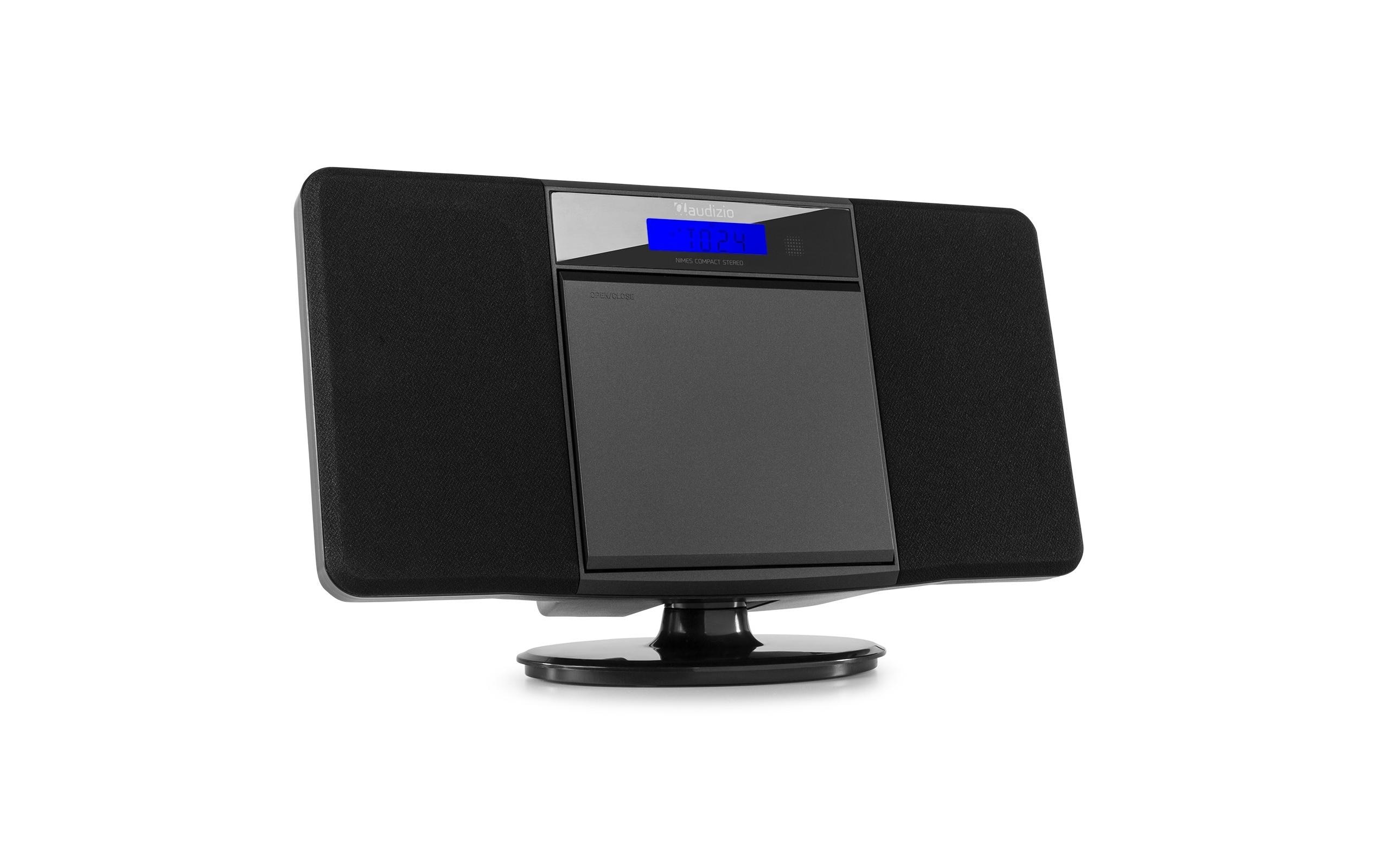 Radio/CD-Player Nimes SchwarzStilvolles Stereo-HiFi-System mit USB und CD-Player
