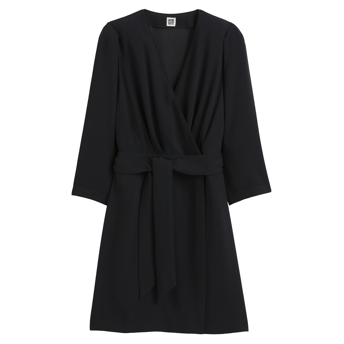 LA REDOUTE COLLECTIONS<br>Vestido curto envelope com cinto