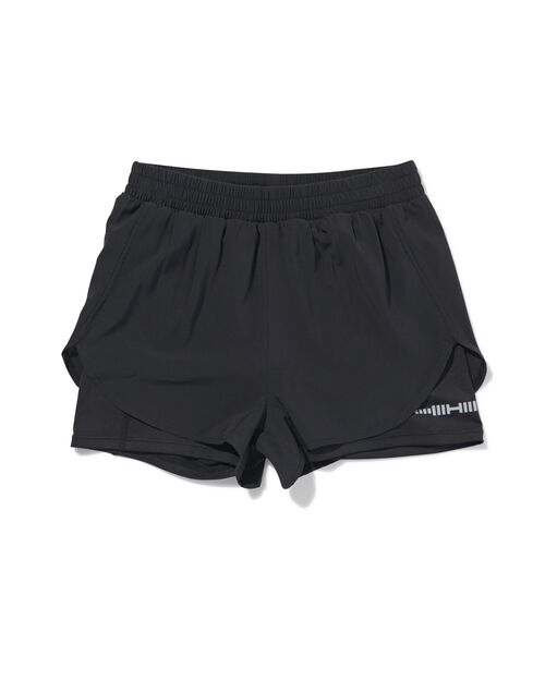pantalon de sport court enfant avec legging noir