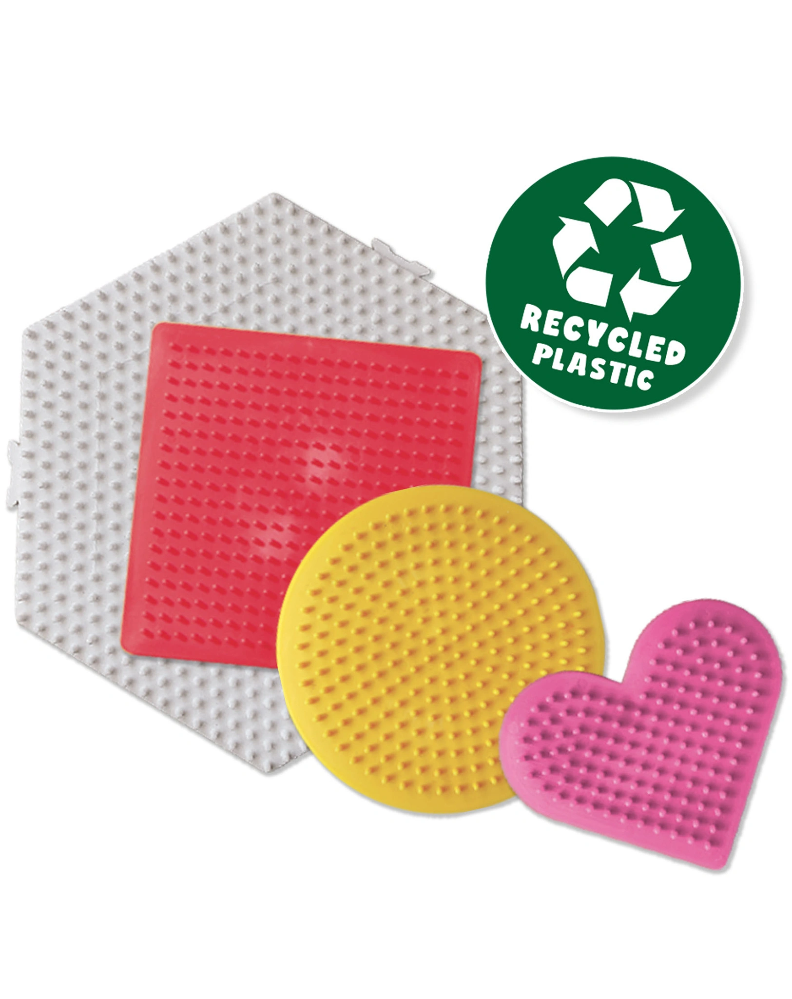 Bügelperlen GREEN BEEDZ - STIFTPLATTEN 4er-Set