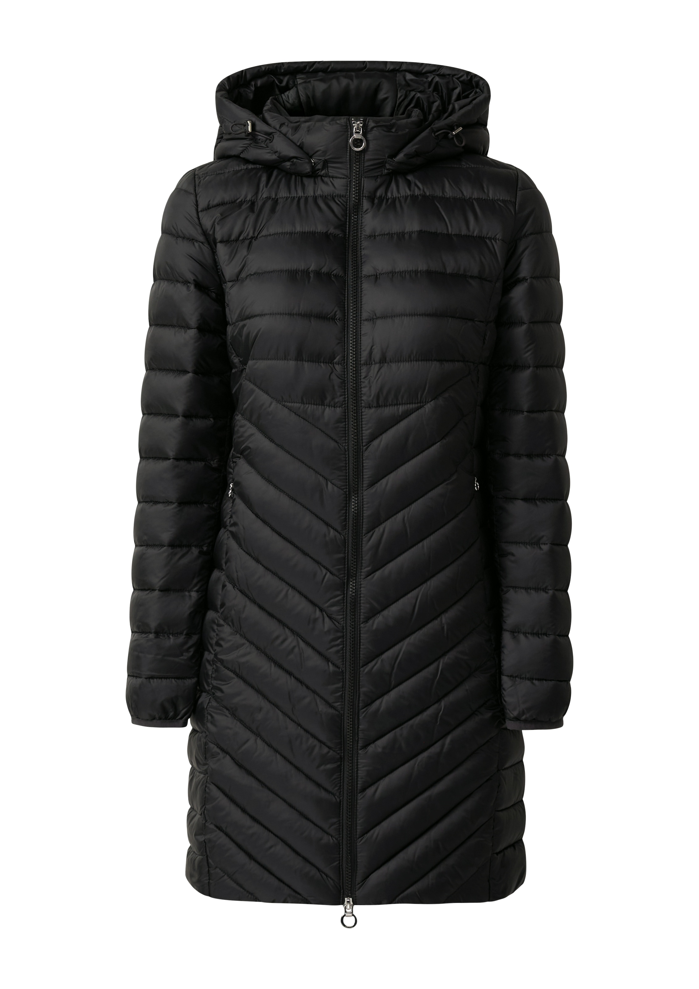 s.Oliver Steppmantel , im Slim Fit, abnehmbare Kapuze