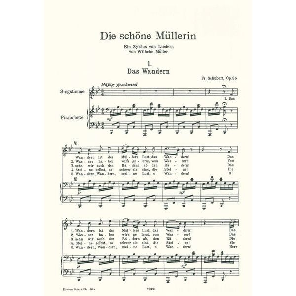 Edition Peters Schubert Lieder 1 Hoch