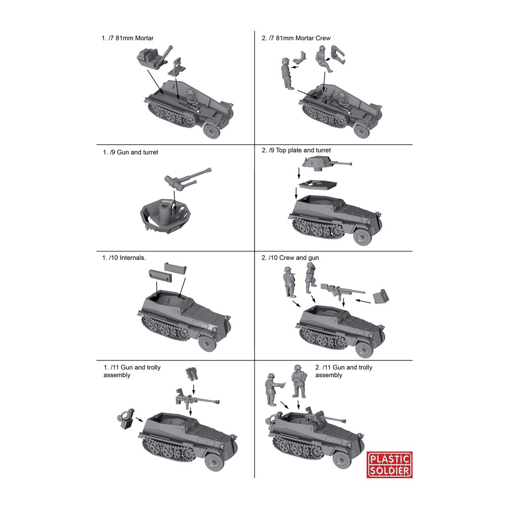 15mm German SdKfz 250 alte halftrack