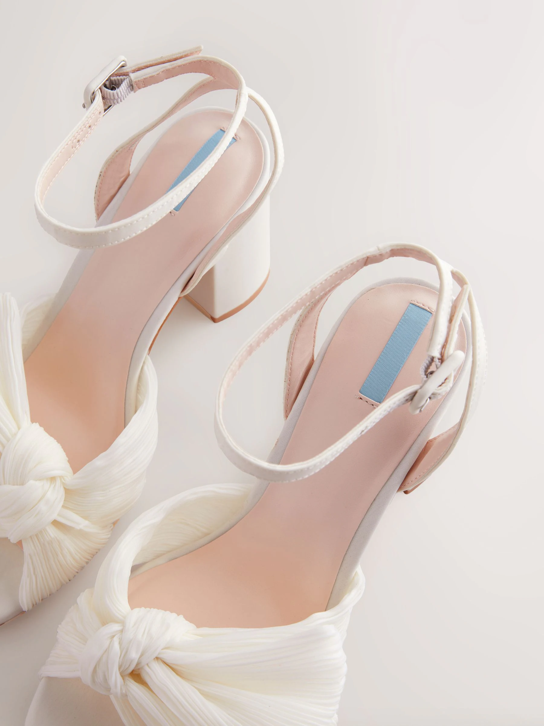 Ivoor - Forever Comfort® Bruiloft Strik Block Bruid hakken Schoenen