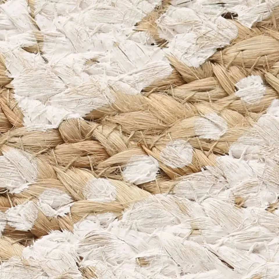 vidaXL - Tapijt - Beige - Jute - 120 cm