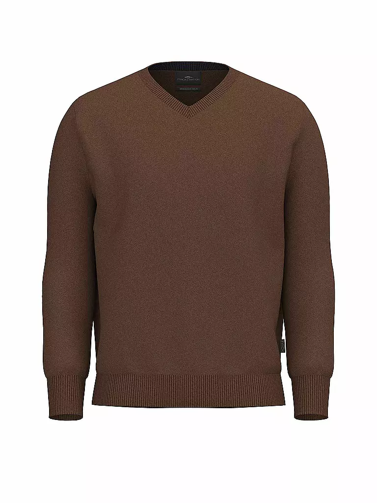 FYNCH HATTON Kaschmirpullover braun