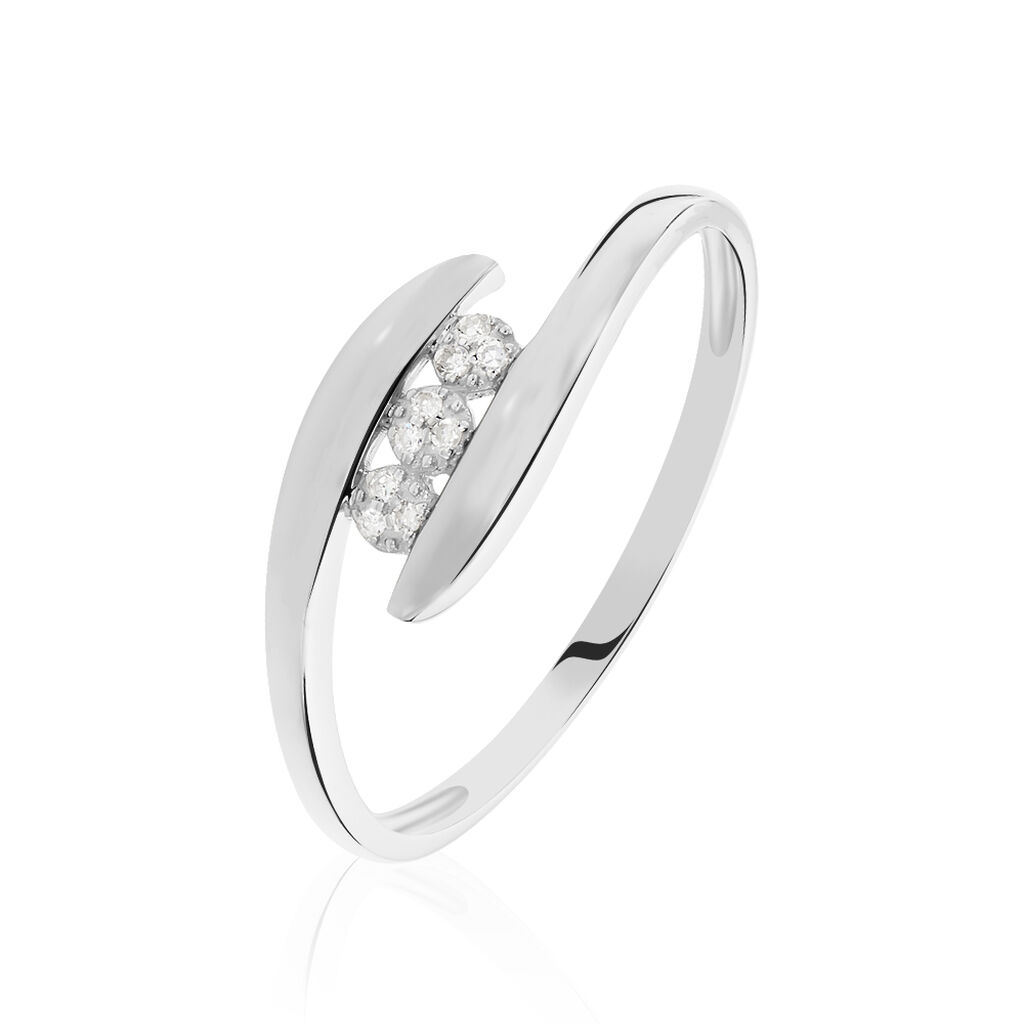 Bague Delphine Or Blanc Diamant