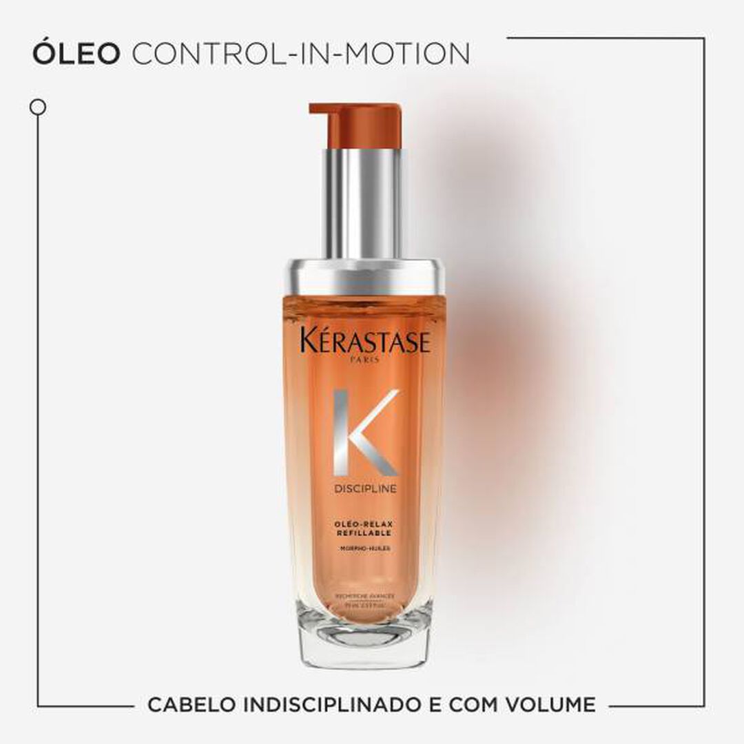KERASTASE Discipline ÓLEO CAPILAR RECARREGÁVEL L'HUILE OLEO-RELAX PARA CABELO VOLUMOSO E INDISCIPLINADO - 75ml